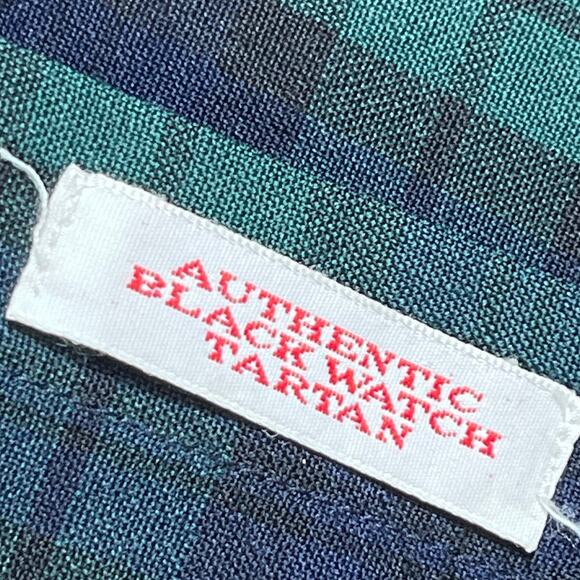 Pendleton Men’s 2x Blue Green 100% Wool Black Watch Tartan Short Sleeve Shirt - Picture 4 of 8